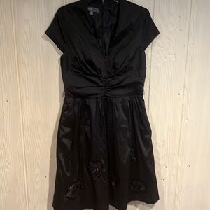 Donna RICCO CAP SLEEVE SEQUEN EMBELLISHED dress pockets size 14
